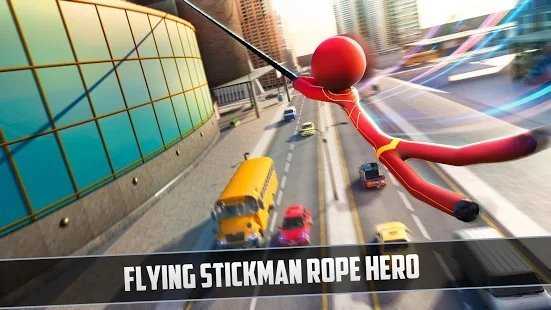 大火柴绳英雄犯罪城(Grand Stickman Rope Hero Crime City)