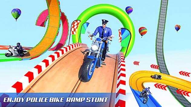 警察摩托车特技赛车(Police Bike Stunts Games)