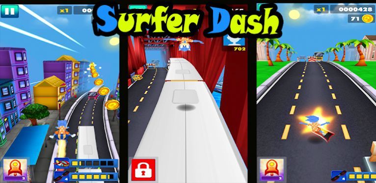 无尽逃脱冲浪者短跑(Surfer Dash)