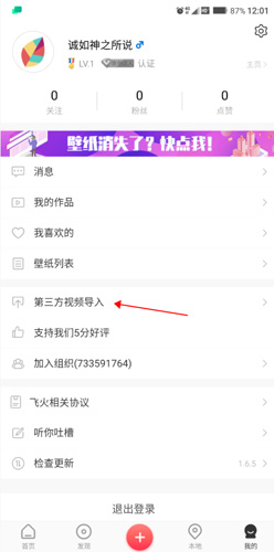 飞火动态壁纸怎么导入自己的视频3