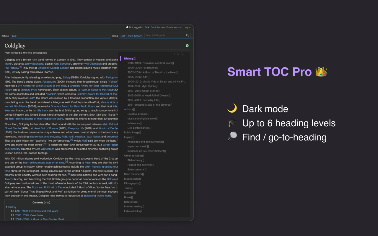 Smart TOC