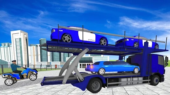 美国警察豪华轿车运输机(US police Limo Car Transporter G)