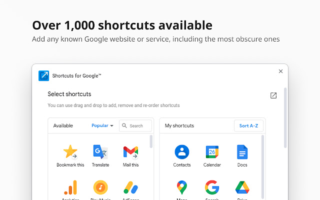 Shortcuts for Google?
