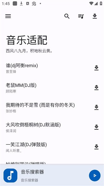 音乐适配