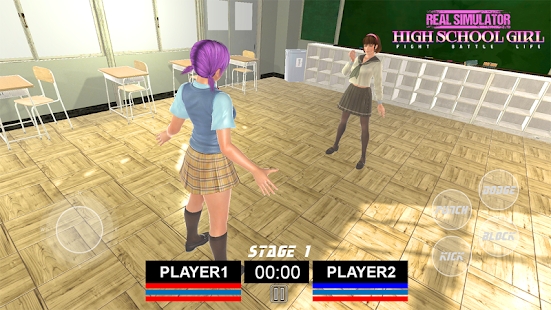 现实模拟器高中女生战斗生活(Real High School Simulator Girl)