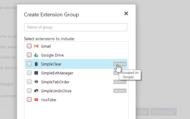 SimpleExtManager