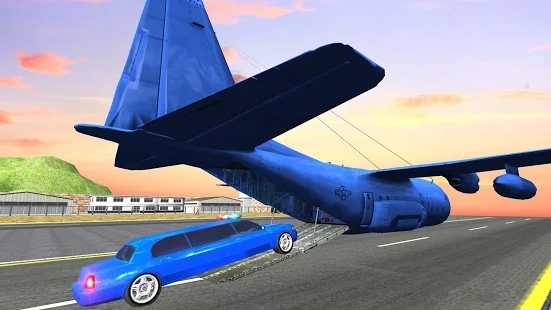 美国警察豪华轿车运输机(US police Limo Car Transporter G)