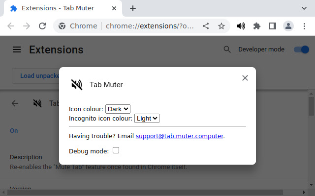 Tab Muter