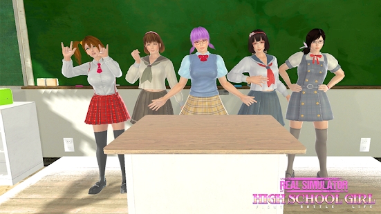 现实模拟器高中女生战斗生活(Real High School Simulator Girl)