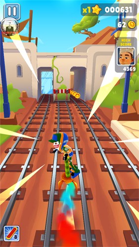 地铁跑酷鳄鱼定制版本(Subway Surf)
