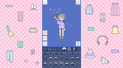 粉彩女孩正版