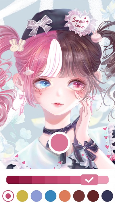 花花填色绘画