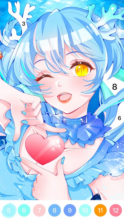 花花填色绘画