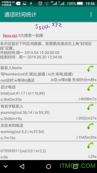 时间统计